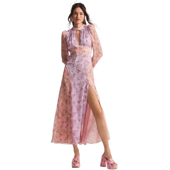 LoveShackFancy Starling Gown – Amethyst Dusk Size 10 | Rare Velvet Maxi Dress Br - Picture 1 of 16